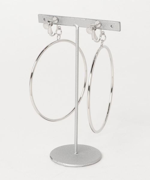 WEGO（ウィゴー）の「WEGO/フープカラーイヤリング（イヤリング・レディース・シルバー/ゴールド・FREE）」の3枚目の写真