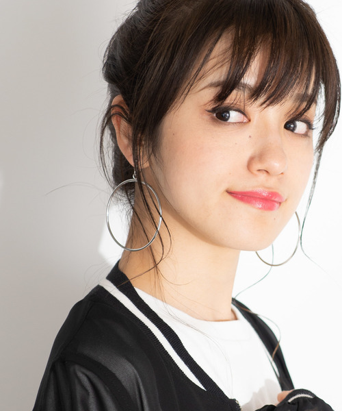 WEGO（ウィゴー）の「WEGO/フープカラーイヤリング（イヤリング・レディース・シルバー/ゴールド・FREE）」の5枚目の写真