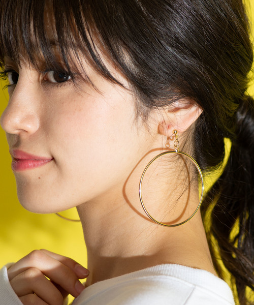 WEGO（ウィゴー）の「WEGO/フープカラーイヤリング（イヤリング・レディース・シルバー/ゴールド・FREE）」の6枚目の写真