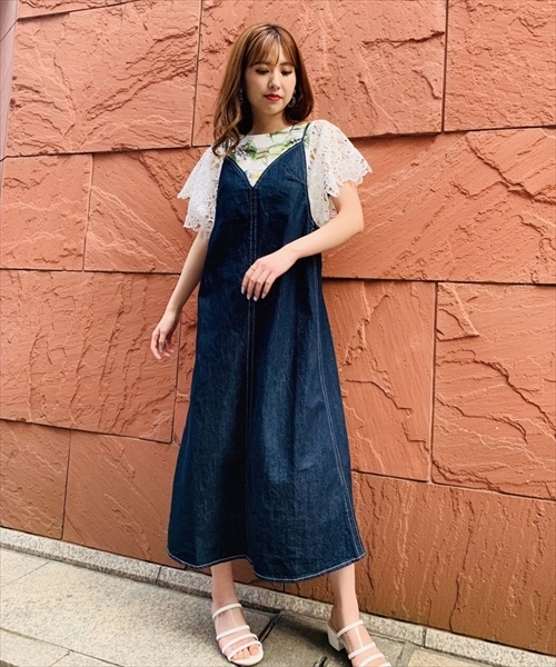 MILLION CARATS（ミリオンカラッツ）の「【STYLE4】ロングデニムワンピース（ワンピース・レディース・ブルー/ネイビー・FREE）」の2枚目の写真