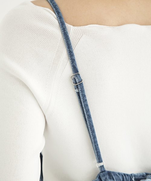 MILLION CARATS（ミリオンカラッツ）の「【STYLE4】ロングデニムワンピース（ワンピース・レディース・ブルー/ネイビー・FREE）」の10枚目の写真