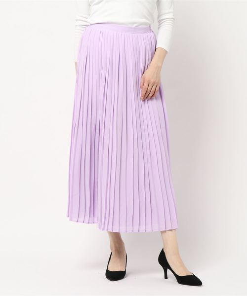 KOBE LETTUCE（コウベレタス）の「［ミディアムorマキシ丈］2typeフレアプリーツスカート（スカート・レディース・ベージュ/レッド/オフホワイト/イエロー/ミント/ラベンダー/ホワイト系その他/ベージュ系その他/グリーン系その他/パープル系その他/イエロー系その他/レッド系その他/ホワイト系その他2/ホワイト系その他3・FREE）」の10枚目の写真