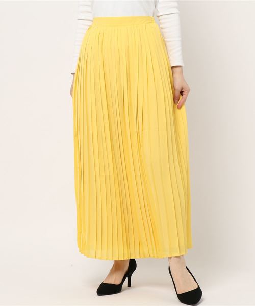 KOBE LETTUCE（コウベレタス）の「［ミディアムorマキシ丈］2typeフレアプリーツスカート（スカート・レディース・ベージュ/レッド/オフホワイト/イエロー/ミント/ラベンダー/ホワイト系その他/ベージュ系その他/グリーン系その他/パープル系その他/イエロー系その他/レッド系その他/ホワイト系その他2/ホワイト系その他3・FREE）」の12枚目の写真