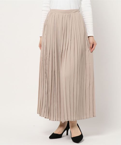 KOBE LETTUCE（コウベレタス）の「［ミディアムorマキシ丈］2typeフレアプリーツスカート（スカート・レディース・ベージュ/レッド/オフホワイト/イエロー/ミント/ラベンダー/ホワイト系その他/ベージュ系その他/グリーン系その他/パープル系その他/イエロー系その他/レッド系その他/ホワイト系その他2/ホワイト系その他3・FREE）」の17枚目の写真