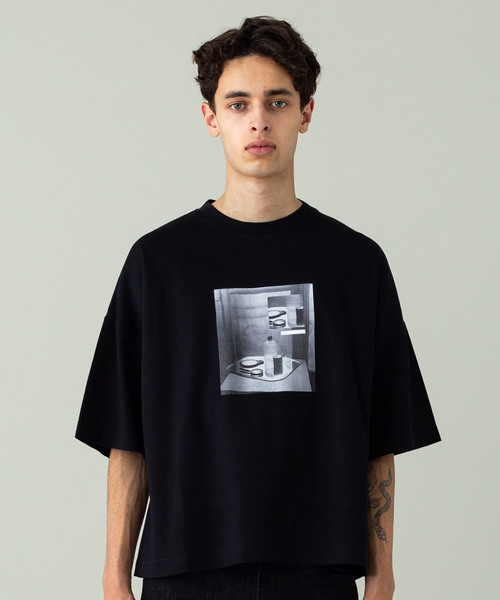 liberum（リベルム）の「【LIBERUM】コラージュプリントTEE（Tシャツ/カットソー・メンズ・ホワイト/ブラック・1/2）」の16枚目の写真