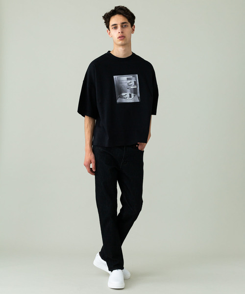 liberum（リベルム）の「【LIBERUM】コラージュプリントTEE（Tシャツ/カットソー・メンズ・ホワイト/ブラック・1/2）」の13枚目の写真