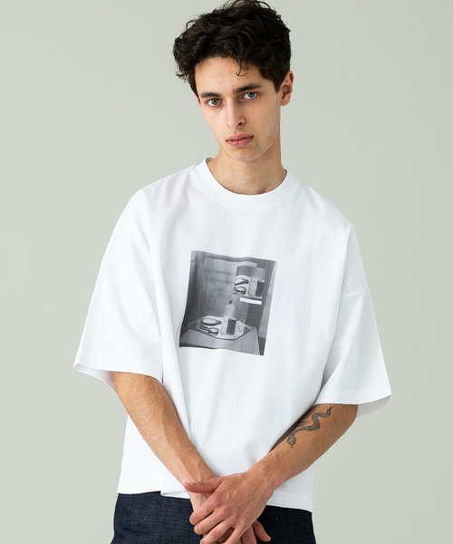 liberum（リベルム）の「【LIBERUM】コラージュプリントTEE（Tシャツ/カットソー・メンズ・ホワイト/ブラック・1/2）」の12枚目の写真