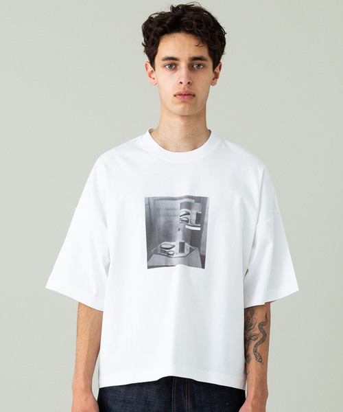 liberum（リベルム）の「【LIBERUM】コラージュプリントTEE（Tシャツ/カットソー・メンズ・ホワイト/ブラック・1/2）」の10枚目の写真