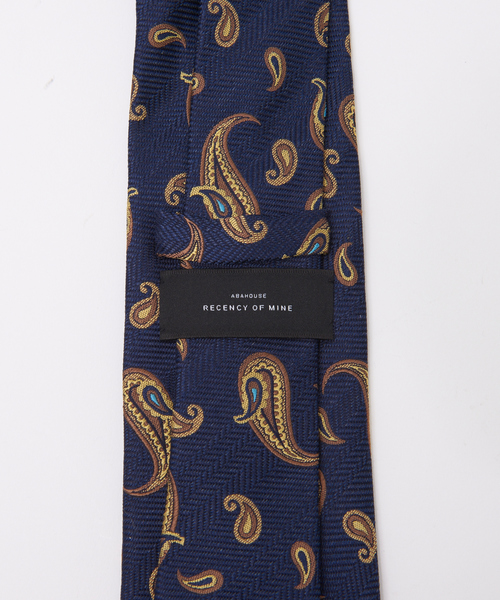 ABAHOUSE（アバハウス）の「【Recency of Mine】ペイズリー小紋タイ（ネクタイ・メンズ・ネイビー/カーキ・フリー）」の5枚目の写真