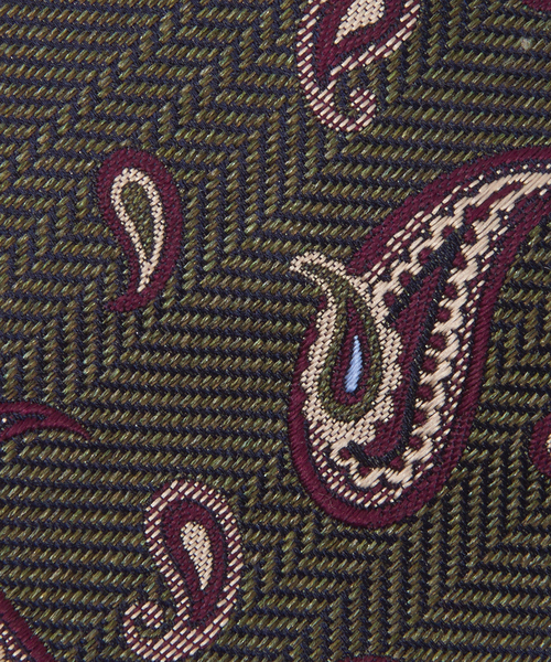 ABAHOUSE（アバハウス）の「【Recency of Mine】ペイズリー小紋タイ（ネクタイ・メンズ・ネイビー/カーキ・フリー）」の8枚目の写真