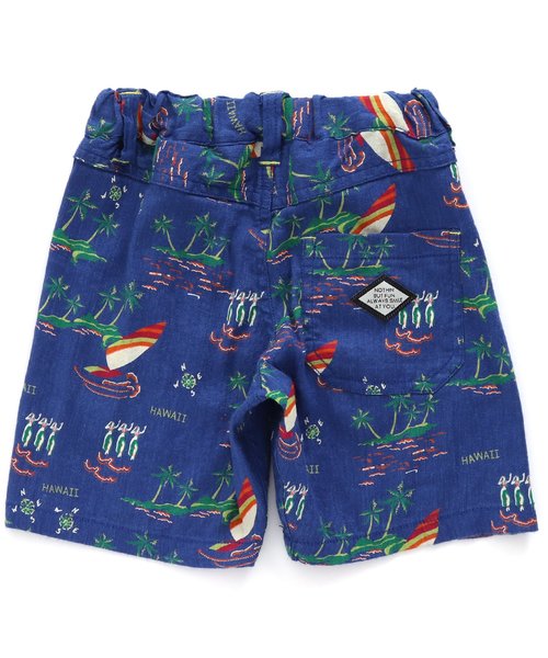 BREEZE（ブリーズ）の「もっとスズシー総柄パンツ ５分丈（その他パンツ・キッズ・ブルー/レッド/イエロー・90/100/110/80/120/130/140）」の4枚目の写真