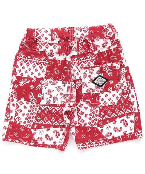 BREEZE（ブリーズ）の「もっとスズシー総柄パンツ ５分丈（その他パンツ・キッズ・ブルー/レッド/イエロー・90/100/110/80/120/130/140）」の5枚目の写真