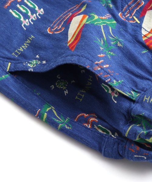 BREEZE（ブリーズ）の「もっとスズシー総柄パンツ ５分丈（その他パンツ・キッズ・ブルー/レッド/イエロー・90/100/110/80/120/130/140）」の7枚目の写真