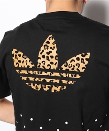 ★ドイツ発*adidas Originals 新作*レオパードロゴTシャツ/WL★ ☆adidas originals レオパード柄 Tシャツ ホワイト☆L表記