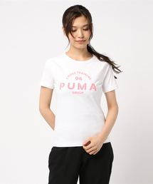 PUMA プーマ W PUMA XTG グラフィック SS Tシャツ 595950 02WHITE