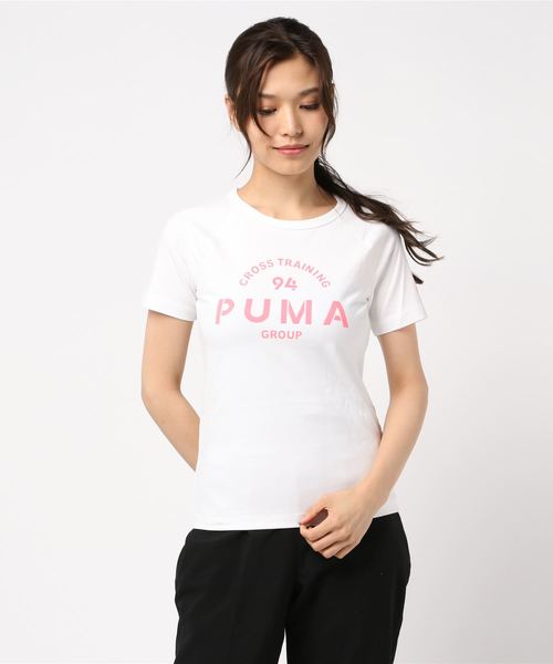 PUMA(プーマ)の「PUMA プーマ W PUMA XTG グラフィック SS Tシャツ 595950 02WHITE(Tシャツ/カットソー・レディース・ホワイト・SMALL/MEDIUM/LARGE)」の1枚目の写真