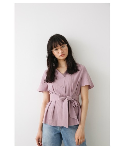 セール Half Sleeveウエストタックブラウス シャツ ブラウス Avan Lily アヴァンリリィ のファッション通販 Zozotown