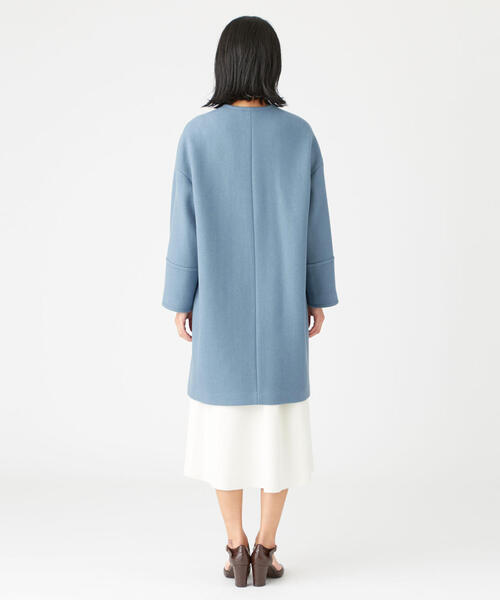 EMMEL REFINES（エメルリファインズ）の「SMF PONTE ノーカラーコート