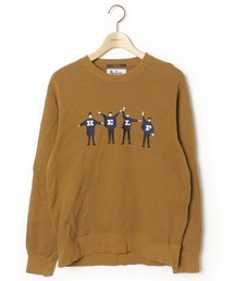 SHIPS JET BLUE�i�V�b�v�X�W�F�b�g�u���[�j�̌Ò��u�X�E�F�b�g�J�b�g�\�[�yTheBeatles�R���{�z�i�X�E�F�b�g�j�v