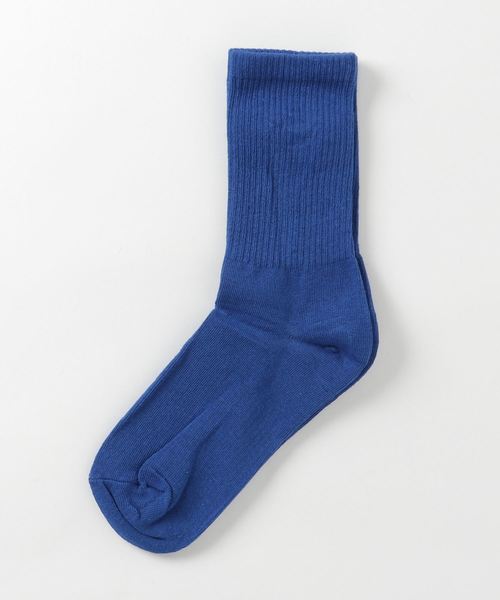 Fun & Daily（ファンアンドデイリー）の「F&D : カラーリブソックス（ソックス/靴下・メンズ・パープル/グレー/イエロー/オレンジ/ブルー/グリーン/ブラック/ホワイト・FREE）」の5枚目の写真