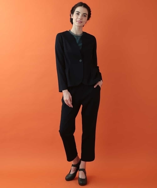 Jocomomola(ホコモモラ)の「ストレッチポンチジャケット(その他アウター・レディース・ベージュ/ネイビー・40/42)」の9枚目の写真