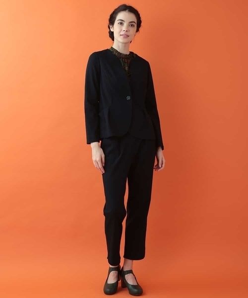 Jocomomola(ホコモモラ)の「ストレッチポンチジャケット(その他アウター・レディース・ベージュ/ネイビー・40/42)」の11枚目の写真