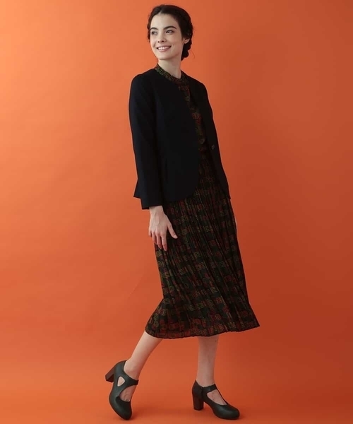 Jocomomola(ホコモモラ)の「ストレッチポンチジャケット(その他アウター・レディース・ベージュ/ネイビー・40/42)」の12枚目の写真
