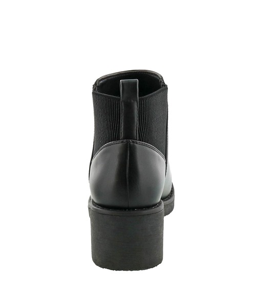 byあしながおじさん（バイアシナガオジサン）の「〈ｂｙあしながおじさん〉サイドゴアブーツ（ブーツ・レディース・ダークブラウン/ブラック/ブラック系その他・M/L/LL/S）」の8枚目の写真