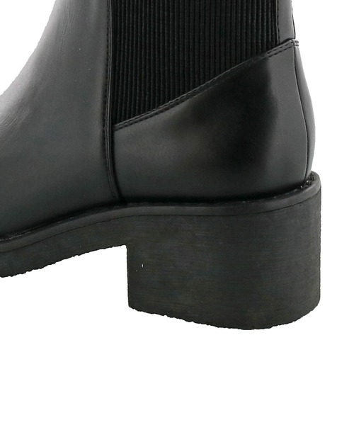 byあしながおじさん（バイアシナガオジサン）の「〈ｂｙあしながおじさん〉サイドゴアブーツ（ブーツ・レディース・ダークブラウン/ブラック/ブラック系その他・M/L/LL/S）」の10枚目の写真