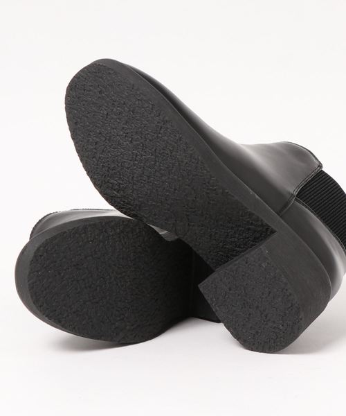 byあしながおじさん（バイアシナガオジサン）の「〈ｂｙあしながおじさん〉サイドゴアブーツ（ブーツ・レディース・ダークブラウン/ブラック/ブラック系その他・M/L/LL/S）」の14枚目の写真