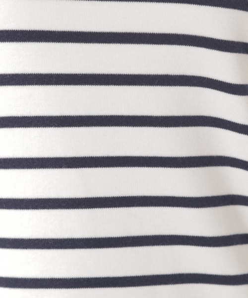 BAYFLOW（ベイフロー）の「ストレッチスムースCネックT（Tシャツ/カットソー・レディース・ブラック/ベージュ/オフホワイト/カーキ/その他1/その他2・SMALL/MEDIUM/LARGE）」の7枚目の写真