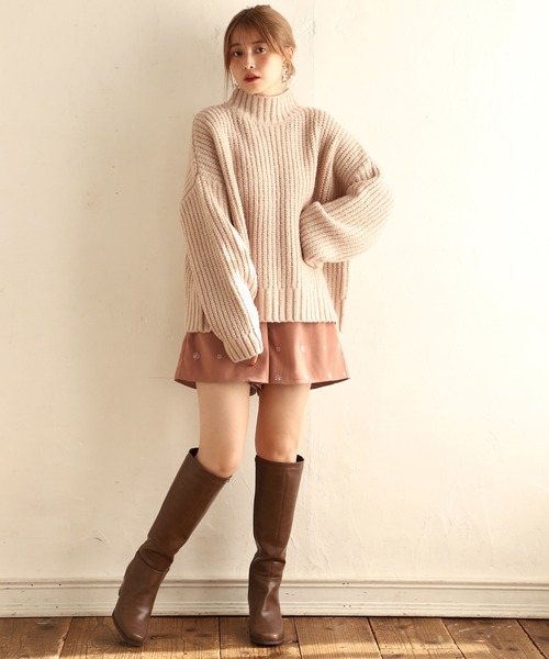 one after another NICE CLAUP（ワンアフターアナザーナイスクラップ）の「刺繍ショートパンツ（その他パンツ・レディース・アイボリー/モカ/オレンジ・FREE）」の7枚目の写真