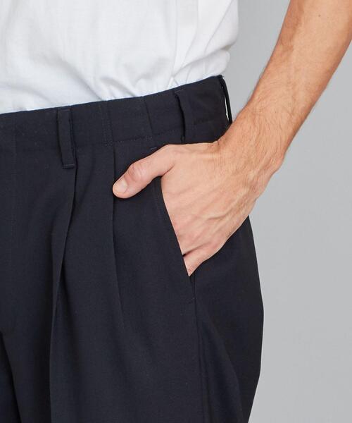 Steven Alan（スティーブンアラン）の「＜Steven Alan＞ VN TRO 2PLEATED SLACKS-BOLD/パンツ（その他パンツ・メンズ・ベージュ/ネイビー・XL/M/S/L）」の16枚目の写真