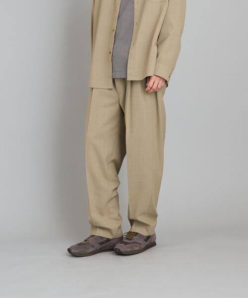 Steven Alan（スティーブンアラン）の「＜Steven Alan＞ VN TRO 2PLEATED SLACKS-BOLD/パンツ（その他パンツ・メンズ・ベージュ/ネイビー・XL/M/S/L）」の3枚目の写真