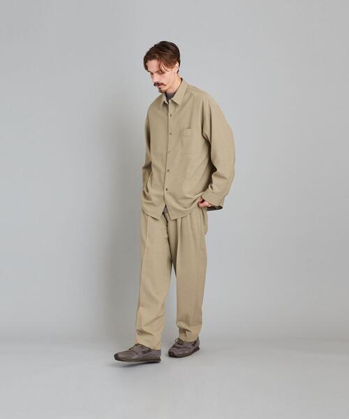 Steven Alan（スティーブンアラン）の「＜Steven Alan＞ VN TRO 2PLEATED SLACKS-BOLD/パンツ（その他パンツ・メンズ・ベージュ/ネイビー・XL/M/S/L）」の5枚目の写真