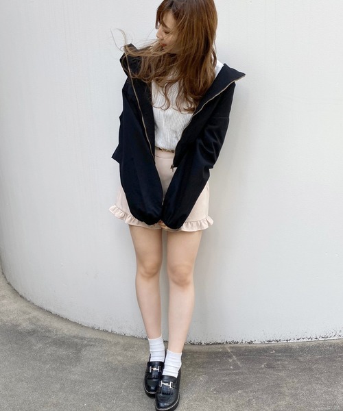 apres jour（アプレジュール）の「ツイルフードブルゾン【ZOZOTOWN限定アイテム】（ブルゾン・レディース・ベージュ/アイボリー/ブラック・フリー）」の9枚目の写真