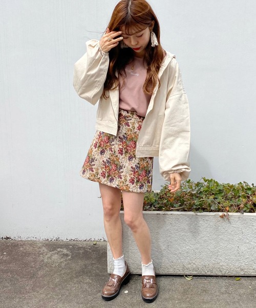 apres jour（アプレジュール）の「ツイルフードブルゾン【ZOZOTOWN限定アイテム】（ブルゾン・レディース・ベージュ/アイボリー/ブラック・フリー）」の14枚目の写真