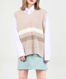 DING | DING/センターラインニットベスト(ベスト)