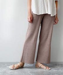 LAKOLE | セルフカットメランジリブパンツ / LAKOLE(その他パンツ)