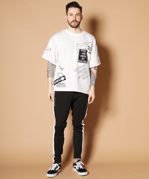 JACKROSE(ジャックローズ)の「JE-スパンミニ裏毛・多重ロゴ 半袖Tシャツ(Tシャツ/カットソー・メンズ・ホワイト/ブラック/ベージュ・M/L)」の15枚目の写真