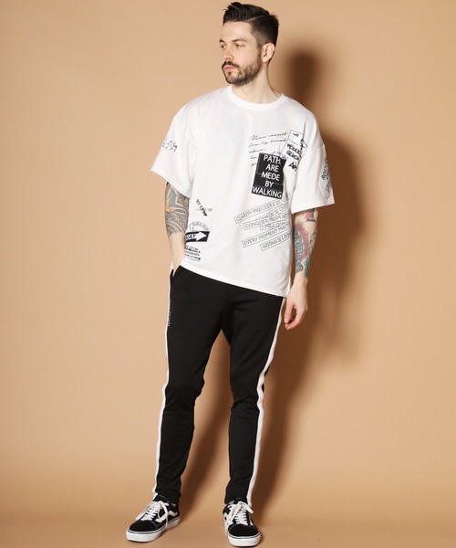 JACKROSE(ジャックローズ)の「JE-スパンミニ裏毛・多重ロゴ 半袖Tシャツ(Tシャツ/カットソー・メンズ・ホワイト/ブラック/ベージュ・M/L)」の16枚目の写真