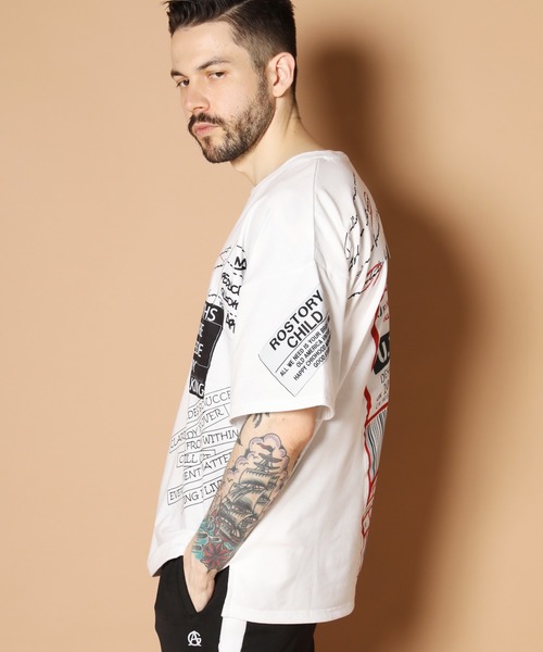 JACKROSE(ジャックローズ)の「JE-スパンミニ裏毛・多重ロゴ 半袖Tシャツ(Tシャツ/カットソー・メンズ・ホワイト/ブラック/ベージュ・M/L)」の12枚目の写真