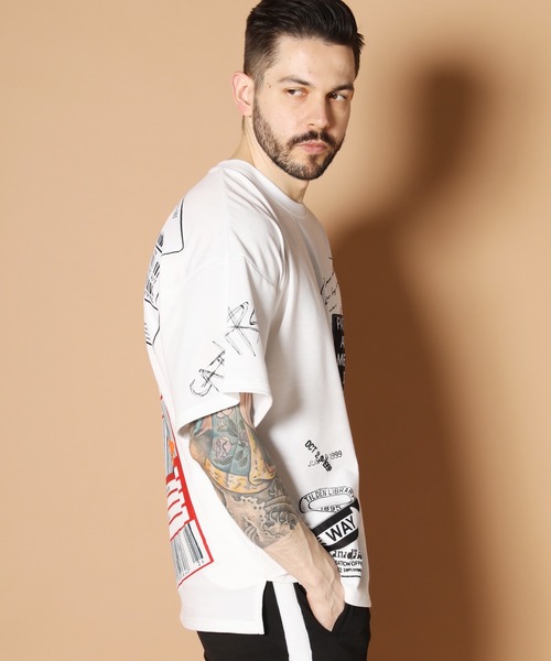 JACKROSE(ジャックローズ)の「JE-スパンミニ裏毛・多重ロゴ 半袖Tシャツ(Tシャツ/カットソー・メンズ・ホワイト/ブラック/ベージュ・M/L)」の14枚目の写真