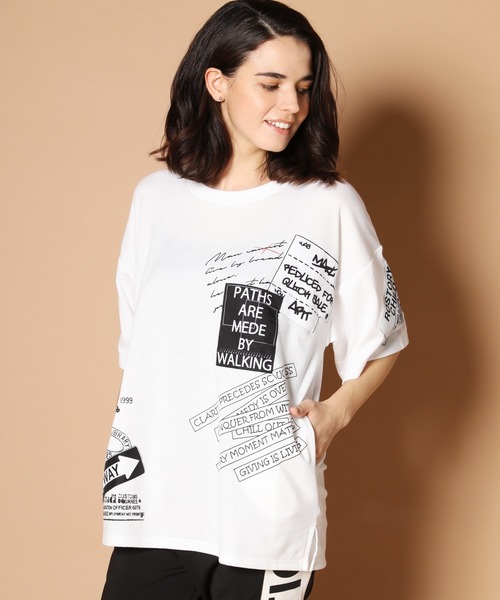 JACKROSE(ジャックローズ)の「JE-スパンミニ裏毛・多重ロゴ 半袖Tシャツ(Tシャツ/カットソー・メンズ・ホワイト/ブラック/ベージュ・M/L)」の19枚目の写真