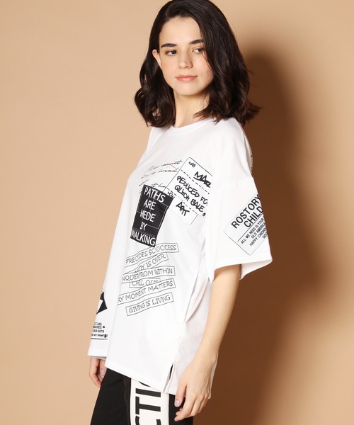 JACKROSE(ジャックローズ)の「JE-スパンミニ裏毛・多重ロゴ 半袖Tシャツ(Tシャツ/カットソー・メンズ・ホワイト/ブラック/ベージュ・M/L)」の20枚目の写真