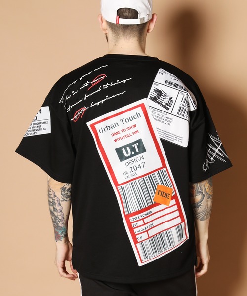 JACKROSE(ジャックローズ)の「JE-スパンミニ裏毛・多重ロゴ 半袖Tシャツ(Tシャツ/カットソー・メンズ・ホワイト/ブラック/ベージュ・M/L)」の6枚目の写真