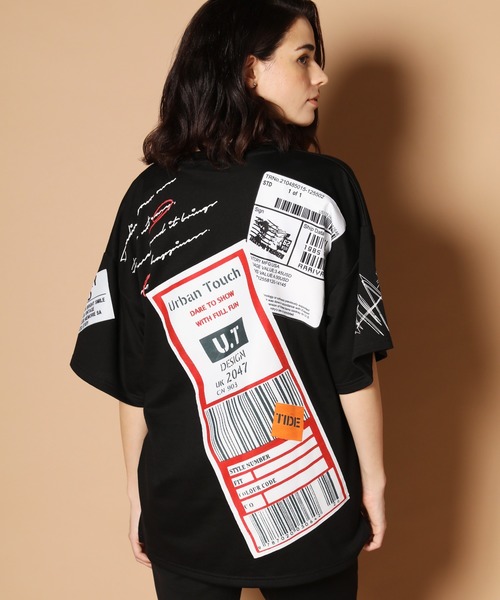 JACKROSE(ジャックローズ)の「JE-スパンミニ裏毛・多重ロゴ 半袖Tシャツ(Tシャツ/カットソー・メンズ・ホワイト/ブラック/ベージュ・M/L)」の9枚目の写真