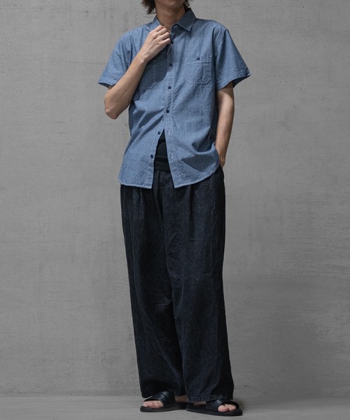 JOHN'S CLOSET（ジョンズクローゼット）の「【a】ダンガリー ベーシック ワークシャツ半袖（シャツ/ブラウス・メンズ・ホワイト/ブラウン/ネイビー・MEDIUM/LARGE/X-LARGE）」の17枚目の写真