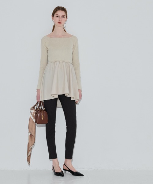 coca（coca）（コカ）の「ウルトラストレッチ スキニーパンツ股下73cm（その他パンツ・レディース・ブラック/グリーン/ホワイト/パープル/アイボリー/カーキ/ベージュ/ネイビー/グレイッシュベージュ・ONE SIZE/LONG/SHORT/L/M/S）」の16枚目の写真