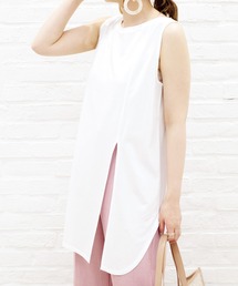 DouDou | 前後2WAYロングタンクAW(Tシャツ/カットソー)